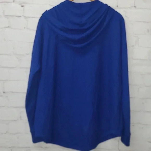 Michael Kors Cobalt Blue Hooded Sweater Size L - Picture 7 of 9